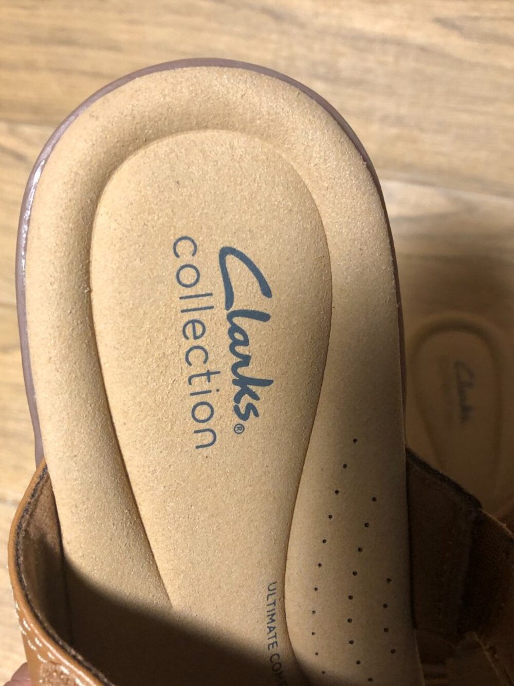 Clarks collection women brown slip on sandals, 11 - Picture 5 of 12